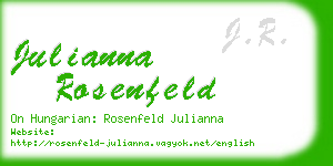 julianna rosenfeld business card